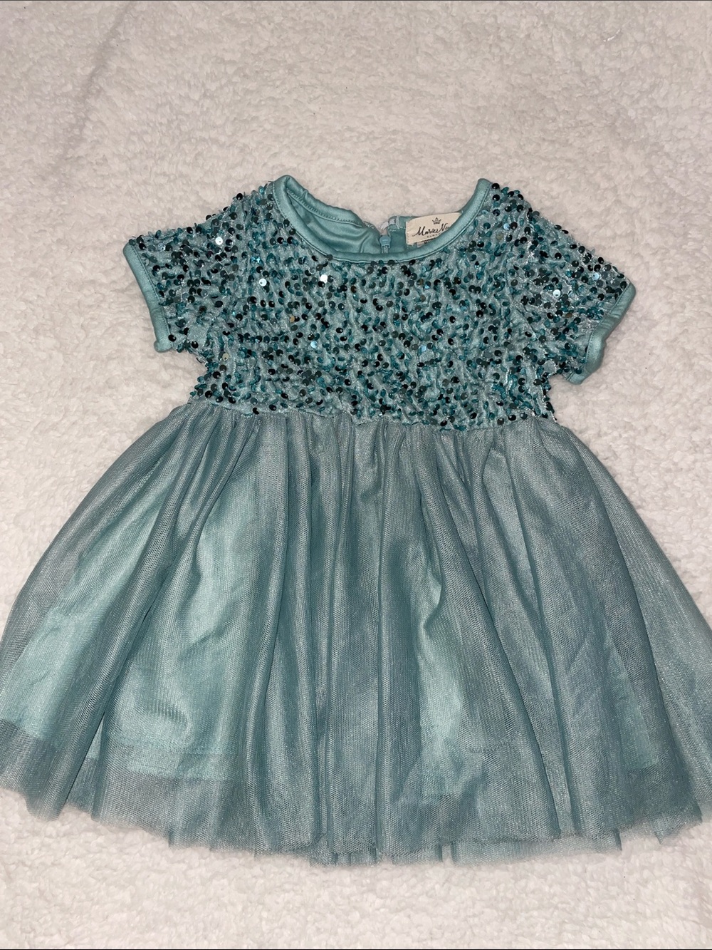 Marie Nicole Sequined Tulle Party Dress
